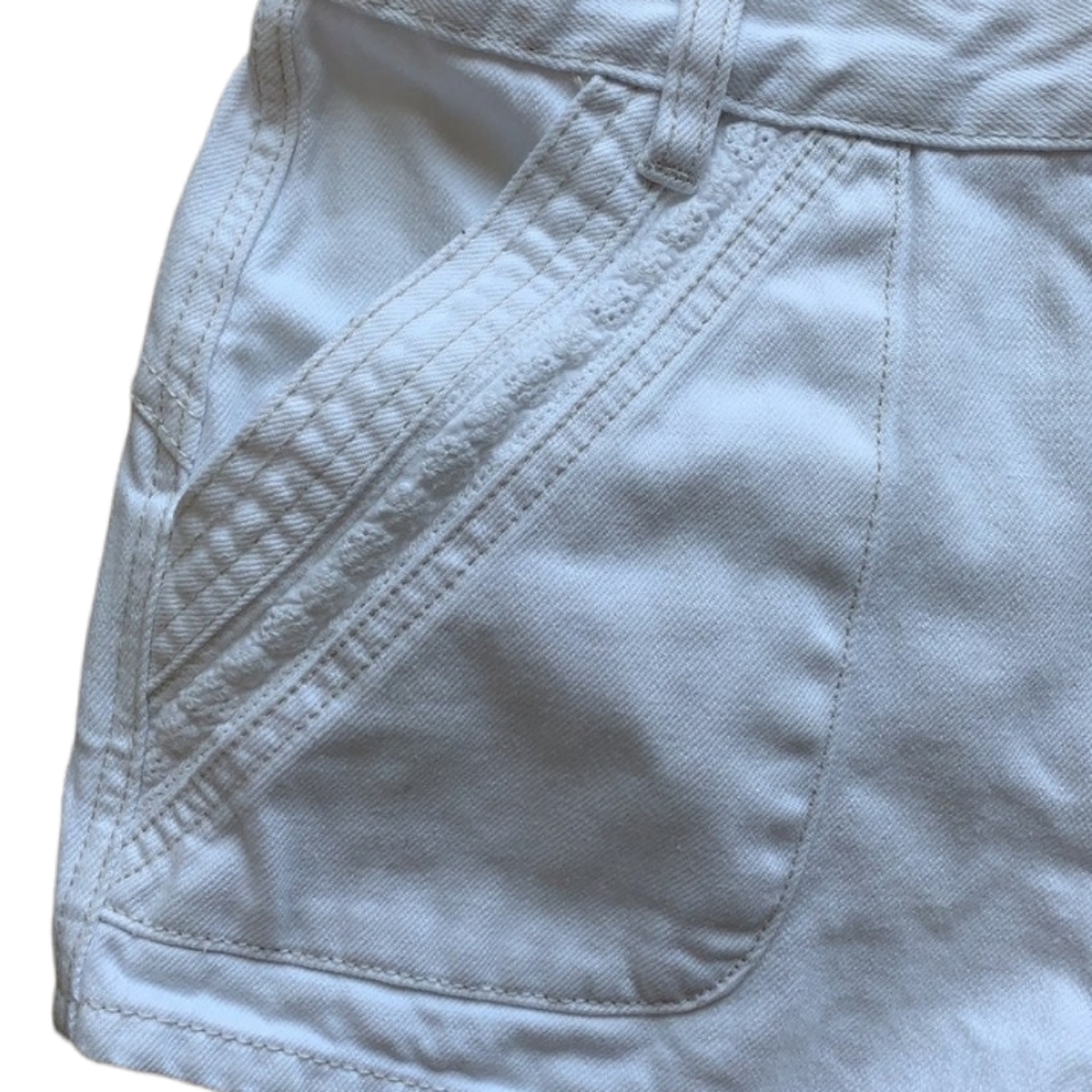 🔥Free People High Waisted White Denim Jean Shorts - Picture 8 of 10
